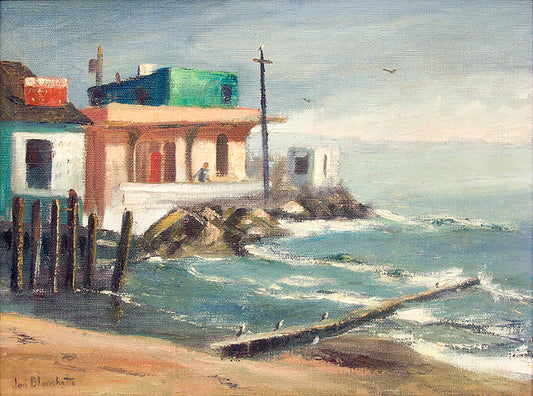 Capitola (California), Oil Painting, circa 1955