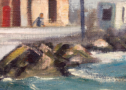 Capitola (California), Oil Painting, circa 1955