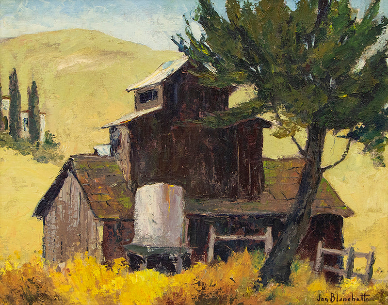 Jam Factory Out of Aptos (California), Oil Painting, mid 20th century