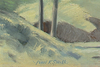 Untitled (Colorado Hill Town), Oil Painting, circa 1940