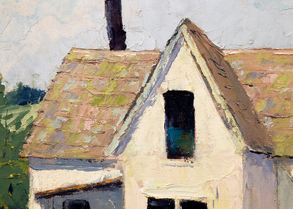 Untitled (Northerrn California home), Oil Painting, mid 20th century