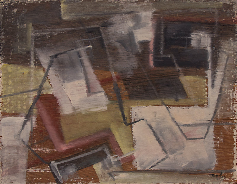 Untitled (Abstract), Oil Painting, 1956