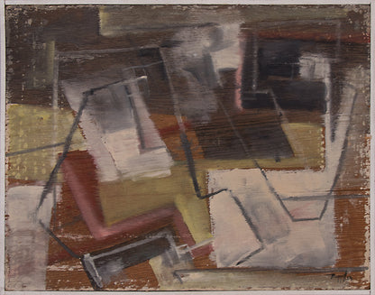 Untitled (Abstract), Oil Painting, 1956