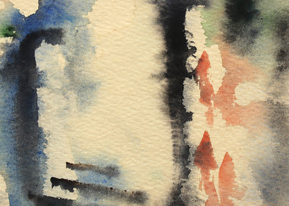 Untitled (Abstract Expressionist Composition), Watercolor Painting, 1953