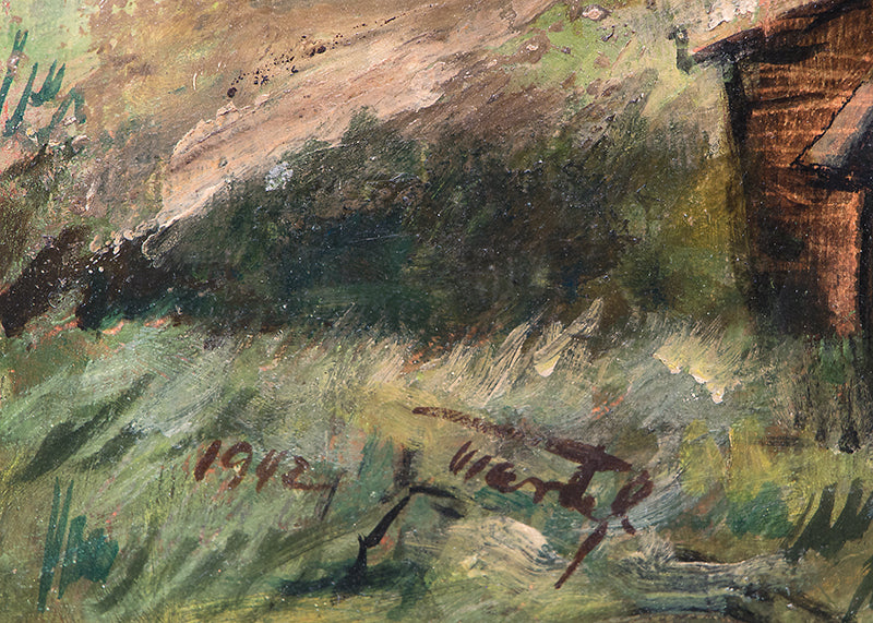 Victor, Colorado, Oil Painting, 1942