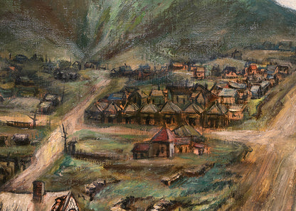 Victor, Colorado, Oil Painting, 1942