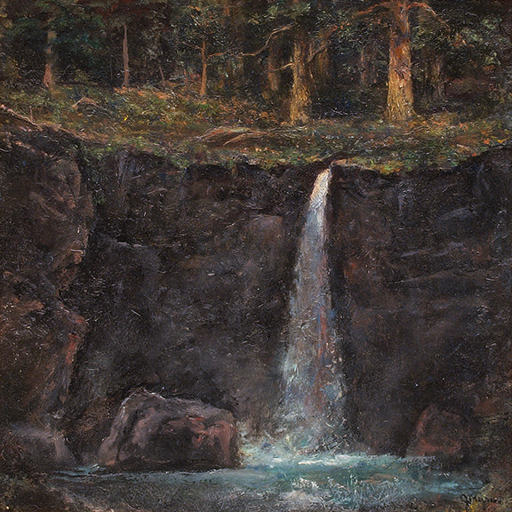 Moonlight Emerald Pool, Oil Painting, 2008