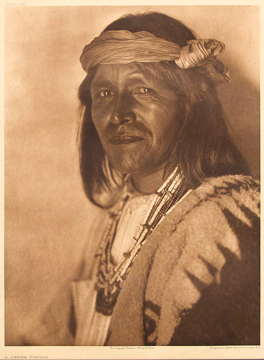 Edward Curtis (1868-1952) artwork for sale. A Jemez Fiscal (Plate 552 from "The North American Indian Project"), Photogravure Photograph, 1925