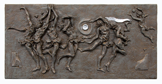 Rotation (Dancers in Movement), Mixed Media Sculpture, 2014