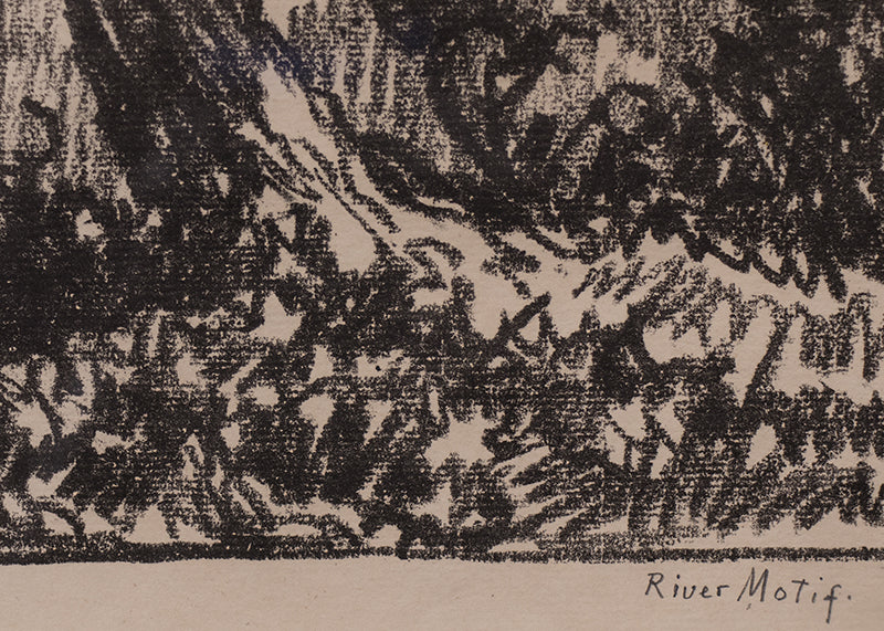 River Motif; edition of 50, Lithograph Print, 1918