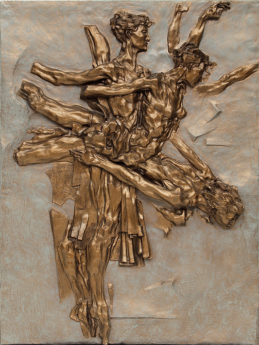 Arabesque (Ballet Dancer in Motion), Mixed Media Sculpture, 1991-2001