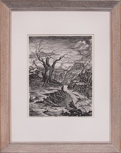 Desolate Ruler; 2/12, Lithograph Print, 1952