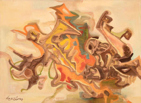 Alpha, The Beginning, Mixed Media Painting, 1957