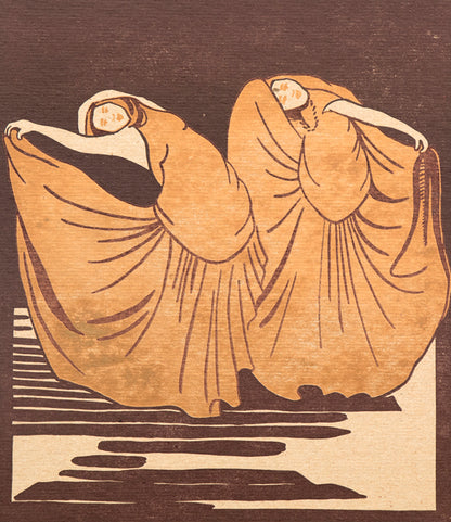 Untitled (Dancers), Woodcut (Woodblock) Print