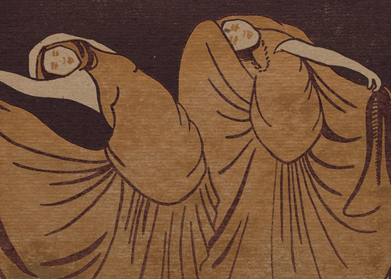 Untitled (Dancers), Woodcut (Woodblock) Print