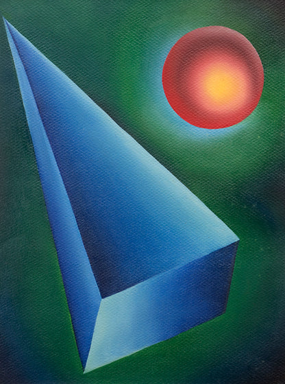 Basic Form Problems #1, Oil Painting, circa 1940