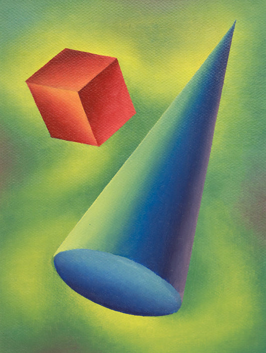 Basic Form Problem #2, Oil Painting, circa 1940