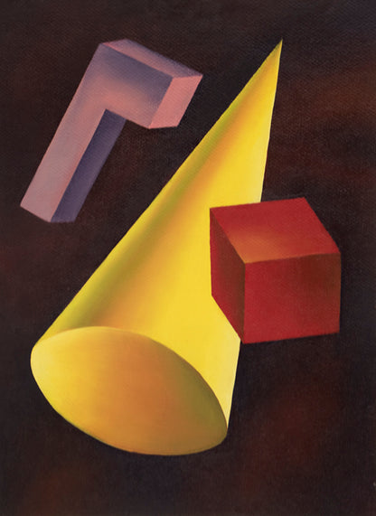 Basic Form Problem #6, Oil Painting, circa 1940