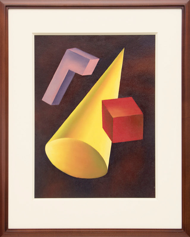 Basic Form Problem #6, Oil Painting, circa 1940