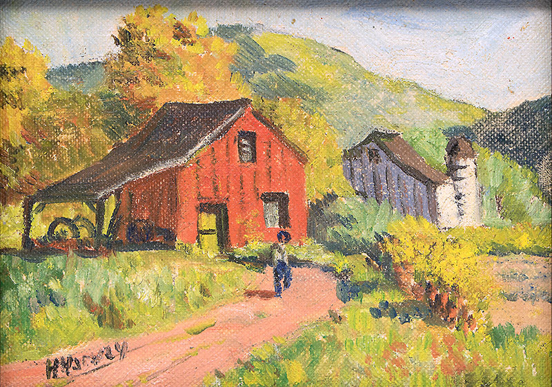 Untitled (Farm), Oil Painting