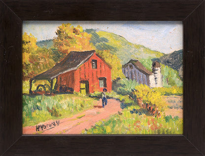 Untitled (Farm), Oil Painting