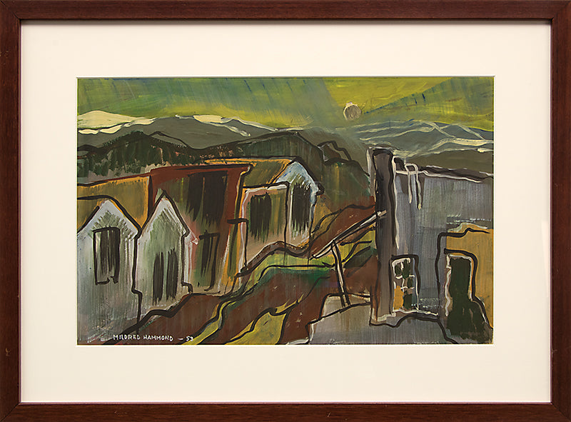 Cripple Creek, Colorado, Gouache Painting, 1953