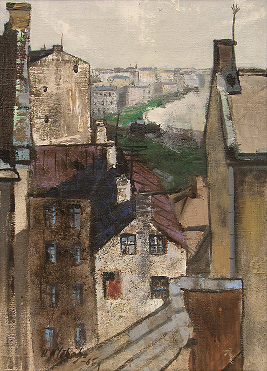 Through the Window, Oil Painting, 1965