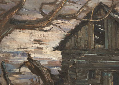 Untitled (Along Santa Fe Road), Oil Painting, 20th century