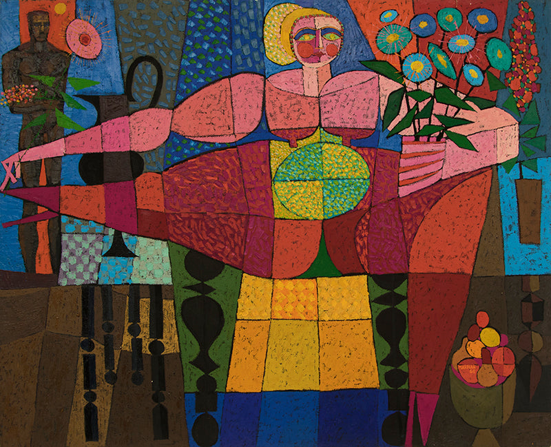 Edward Marecak (1919-1993) artwork for sale. Goddess of Fertility, Oil Painting, 1966