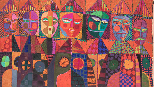 Edward Marecak (1919-1993) artwork for sale. The Committee, Oil Painting, 1965