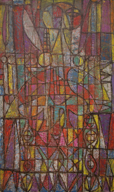 Edward Marecak (1919-1993) artwork for sale. Grand Incantation, Pastel Painting, 1950