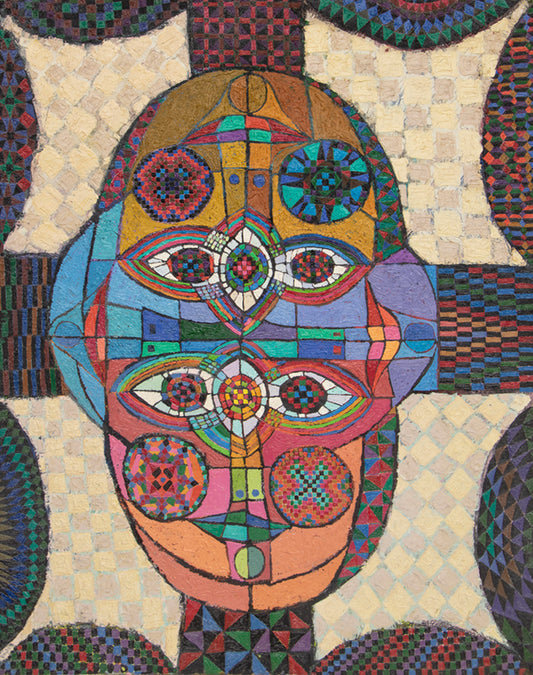 Edward Marecak (1919-1993) artwork for sale. Four Heads in One, Oil Painting, 1980