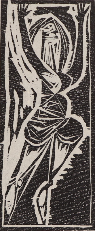 Incantation, Woodcut (Woodblock) Print, circa 1940-1970