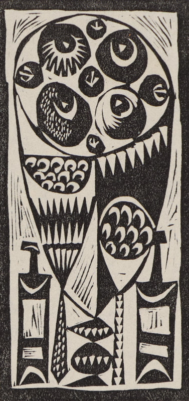 Still Life, Woodcut (Woodblock) Print, circa 1940-1970