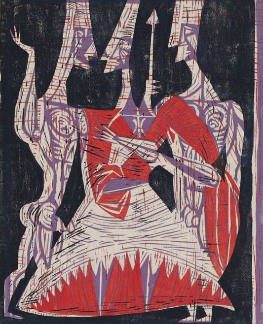 The Abduction of Helen, Woodcut (Woodblock) Print, circa 1940-1970