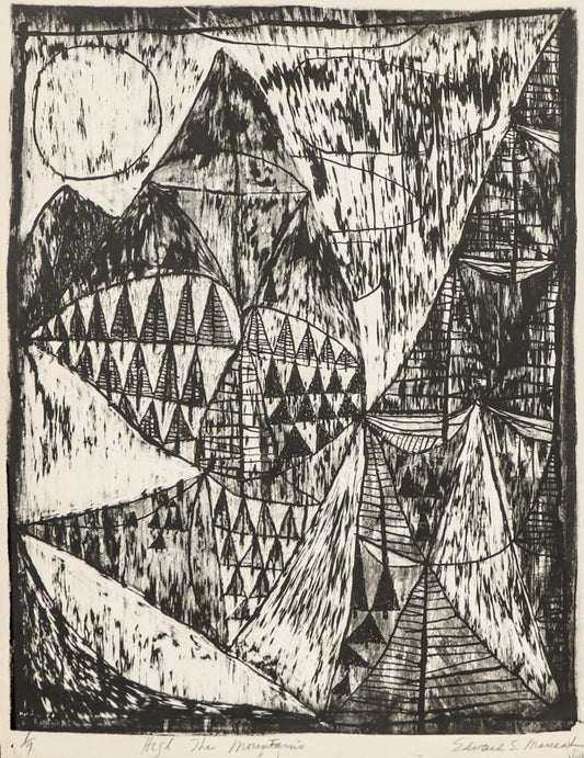 Edward Marecak (1919-1993) artwork for sale. High in the Mountains, Lithograph Print