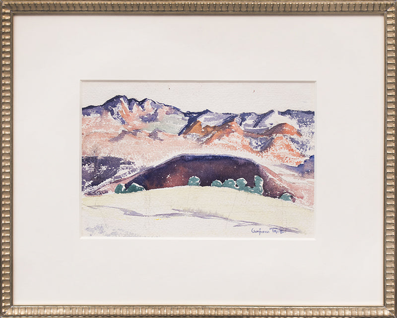 Untitled (Mountain Landscape), Watercolor Painting