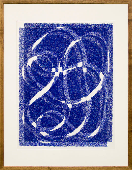 White Line - Blue (Variation 1), Silkscreen Print