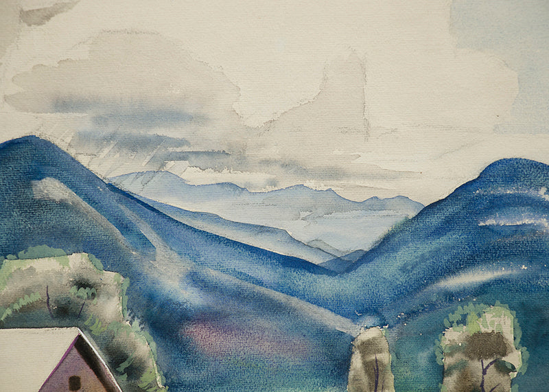 Sangre de Cristo Mountains, Colorado, Watercolor Painting