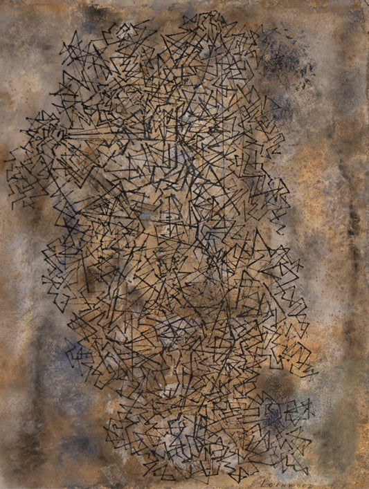 Web, Mixed Media Painting, circa 1950