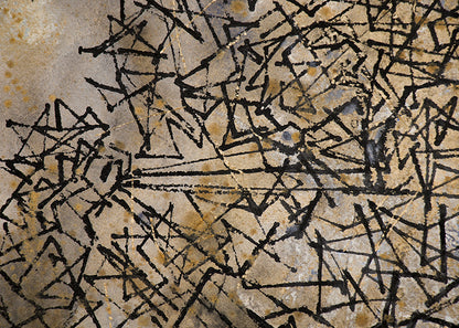 Web, Mixed Media Painting, circa 1950