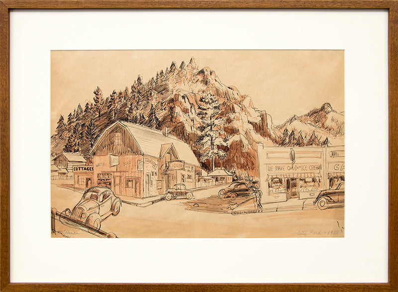 Estes Park (Colorado), Watercolor Painting, 1938