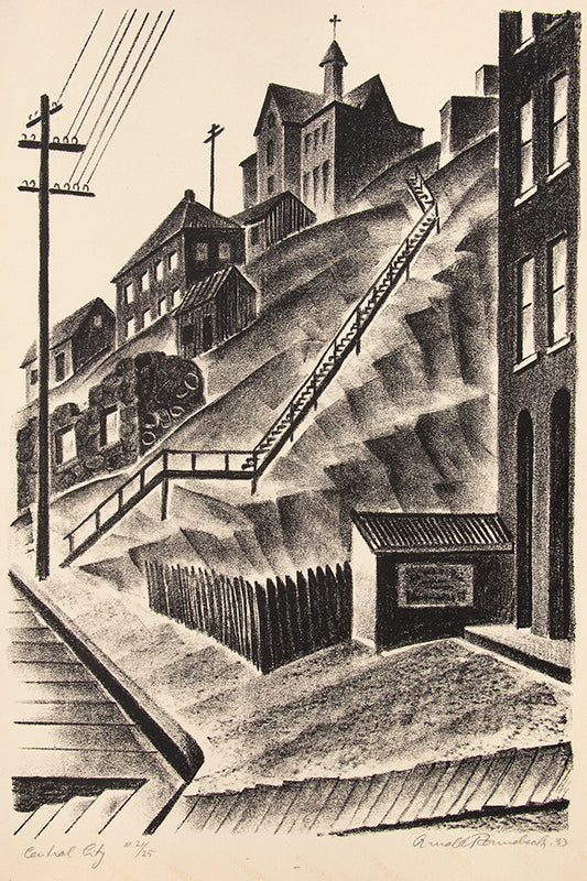 Central City (Colorado), Lithograph Print, 1933