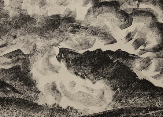 Clouds in the Rockies, Lithograph Print, 1939