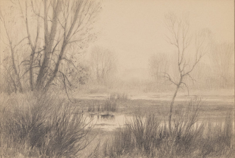 Charles Partridge Adams (1858-1942) artwork for sale. Untitled, Graphite Drawing, circa 1910