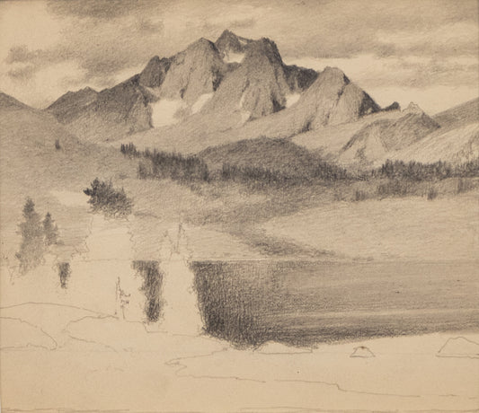 Charles Partridge Adams (1858-1942) artwork for sale. Untitled, Graphite Drawing, circa 1910