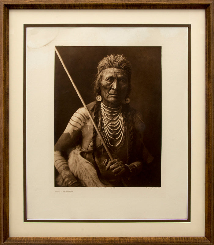 Wolf- Apsaroke, Portfolio #4, Plate #142, Photogravure Photogravure, 1908