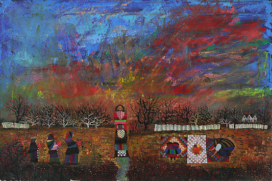 Edward Marecak (1919-1993) artwork for sale. Autumn Harvest, Oil Painting, 1987