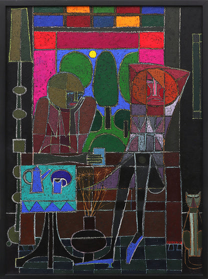 The Argument, Oil Painting, 1968