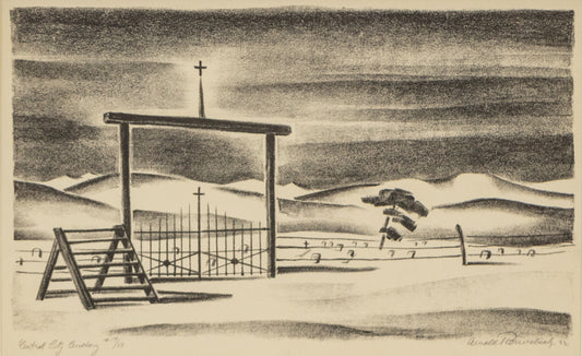 Central City Cemetery (17/25), Lithograph Print, 1933